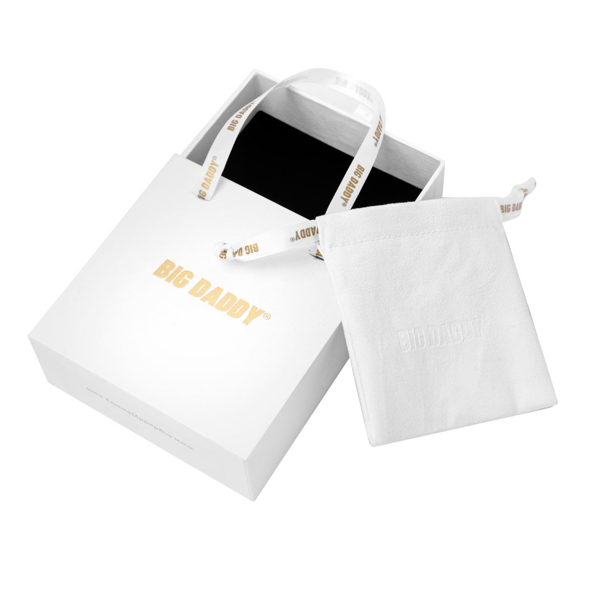 Big Daddy branded packaging box with earring presentation