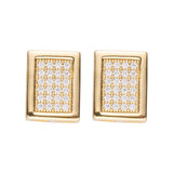 Big Daddy Pave Diamond Square Earring - Earring