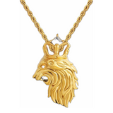 Big Daddy Side Crown Lion Pendant - Pendant