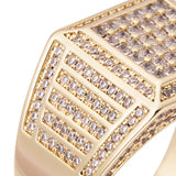 Big Daddy Square Diamond Iced Out Ring - Ring