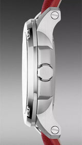 Burberry Brit The Britain White Dial Red Leather Strap Watch for Women - BBY1705 - Watch