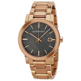 Burberry Brown Check Pattern Dial Rose Gold-plated Unisex Watch BU9005 - The Watches Men & CO