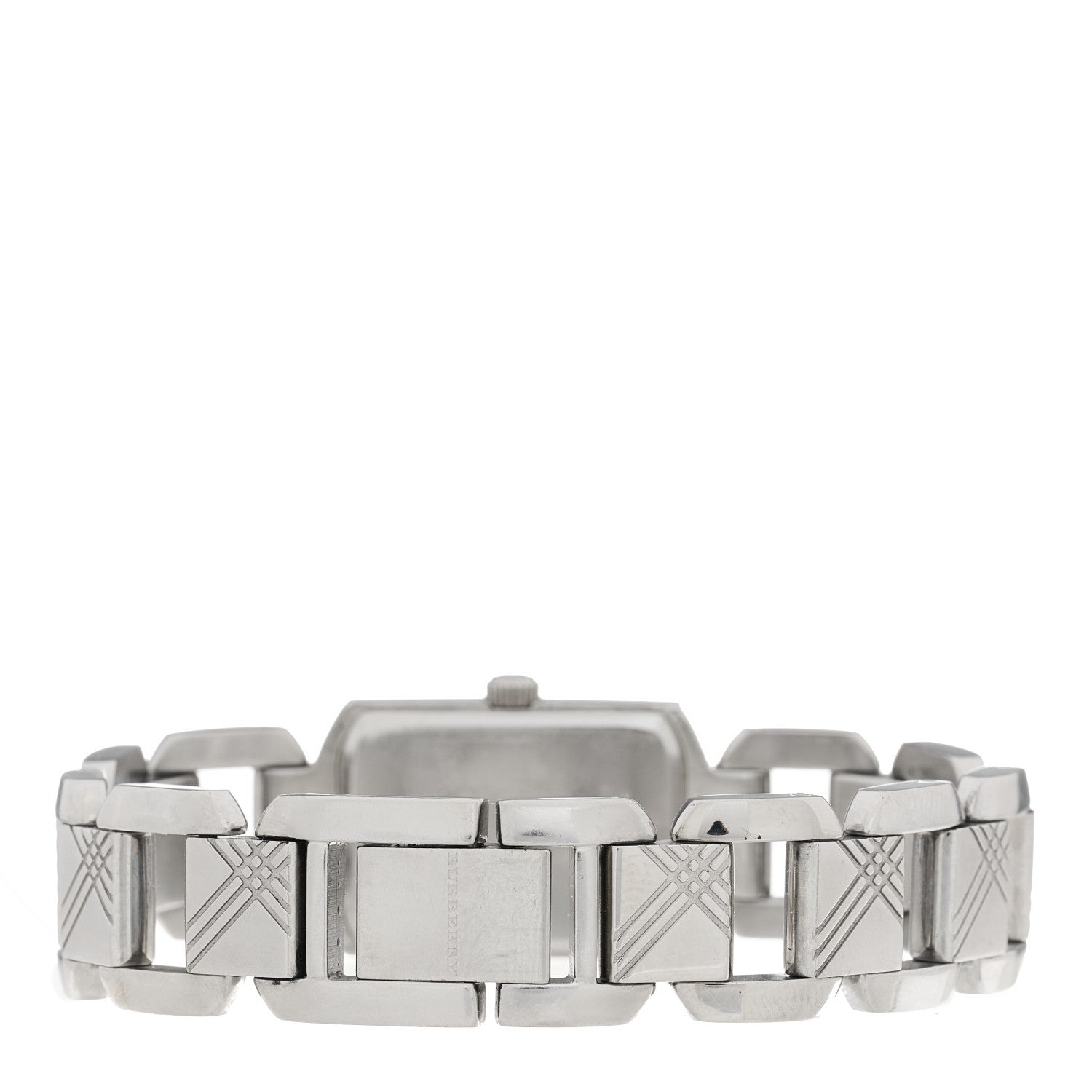 Burberry BU4211 stainless steel bracelet with quilted rectangular link design