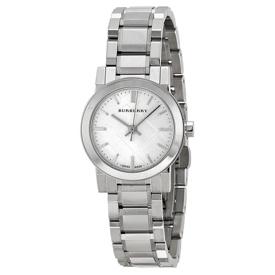 Burberry BU9200 stainless steel watch with silver dial and bracelet