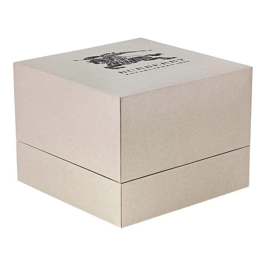 Burberry luxury watch box with brand logo