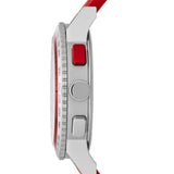 Burberry City Sport Chronograph White Dial Red Rubber Strap Watch For Men - BU9809 BU9809 - Image 2