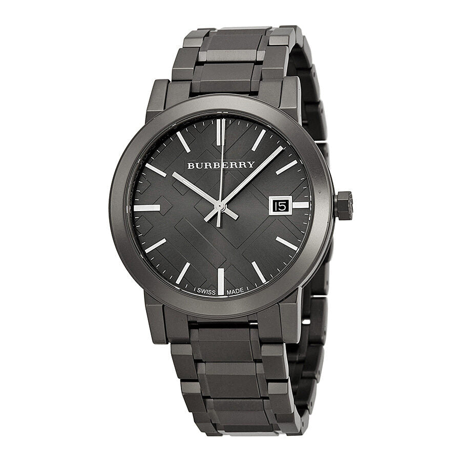 Burberry Grey Dial Grey Ion-plated Men's Watch BU9007 - The Watches Men & CO
