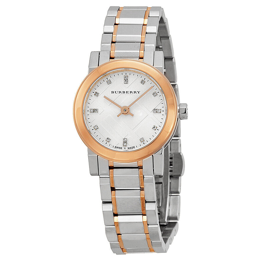 Burberry Heritage BU9214 two-tone stainless steel ladies watch with grey dial