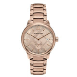 Burberry Women’s Swiss Made Quartz Stainless Steel Rose Gold Dial Women's Watch BU10116 - The Watches Men & CO