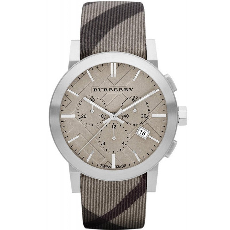 Burberry Men’s Swiss Made Leather Strap Light Brown Dial Men's Watch BU9358 - The Watches Men & CO