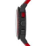 Burberry The City Chronograph Black Dial Red Rubber Strap Watch For Men - BU9805 BU9805 - Image 4