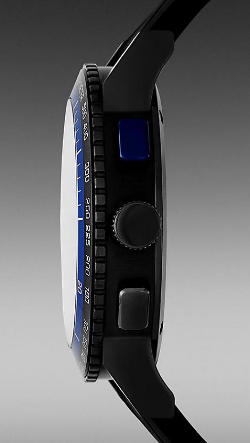 Burberry The City Chronograph Black Dial Black Rubber Strap Watch For Men - BU9806 BU9806 - Image 3