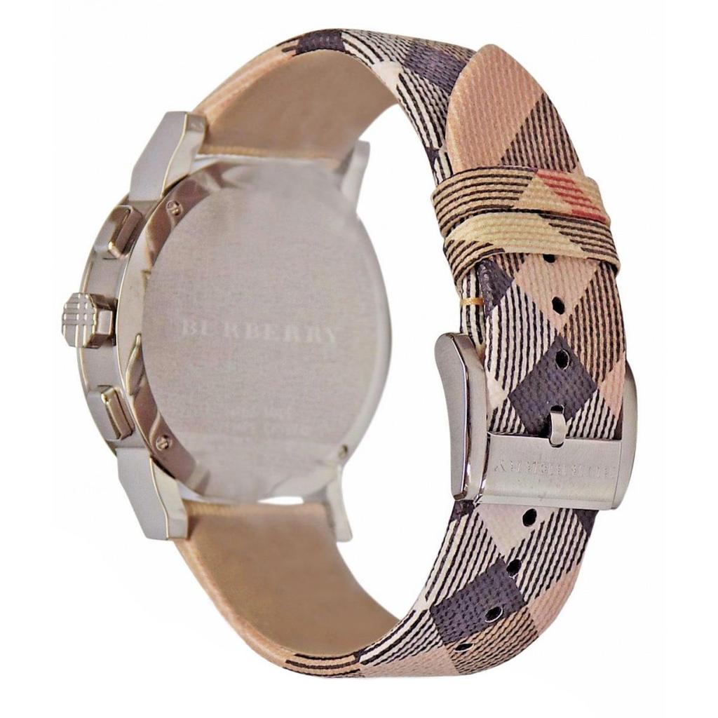 Burberry Mens City Leather Strap Nova Check Men's Watch BU9357 - The Watches Men & CO #3