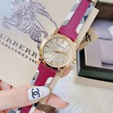 Burberry The City White Dial Haymarket Pink Leather Strap Watch for Women - BU9149 BU9149 - Image 7