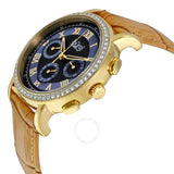 Burgi Blue Mother of Pearl Dial Beige Leather Ladies Watch BUR087BG - The Watches Men & Co #2