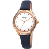Burgi Crystal White Dial Ladies Watch BUR239BU - The Watches Men & Co