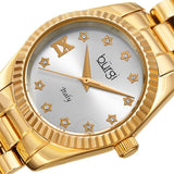 Burgi Designer Quartz Crystal Silver Dial Ladies Watch BUR194YG - The Watches Men & Co #2