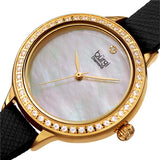 Burgi Diamond White Mother of Pearl Dial Ladies Watch BUR224BK - The Watches Men & Co #2