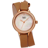 Burgi Diamond White Mother of Pearl Dial Ladies Watch BUR224BR - The Watches Men & Co