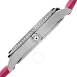 Burgi Dual Time Quartz Crystal White Dial Ladies Watch BUR184PK - The Watches Men & Co #3