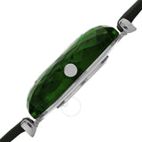 Burgi Faceted Crystal Bezel Diamond Black Dial Ladies Watch BUR252GN - The Watches Men & Co #3