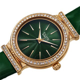 Burgi Green Dial Green Leather Ladies Watch BUR230GN - The Watches Men & Co #2