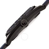 Burgi Gunmetal Grey Dials Blue Leather Ladies Watch BUR206BU - The Watches Men & Co #3