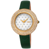Burgi Argyle Style Quartz White Dial Ladies Watch BUR207GN - The Watches Men & Co