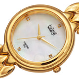 Burgi Mother of Pearl Dial Yellow Gold-tone Ladies Watch BUR193YG - The Watches Men & Co #2