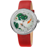 Burgi Quartz Beige Koi Fish Dial Ladies Watch BUR188RD - The Watches Men & Co