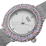 Burgi Quartz Diamond Silver Dial Ladies Watch BUR258SSPK - The Watches Men & Co #2