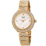 Burgi Quartz Diamond White Dial Ladies Watch BUR266YG - The Watches Men & Co