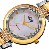 Burgi Quartz Diamond White Mother of Pearl Dial Ladies Watch BUR181TTG - The Watches Men & Co #2