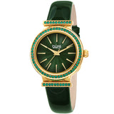 Burgi Quartz Green Dial Ladies Watch BUR243GN - The Watches Men & Co