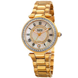 Burgi Quartz Mother of Pearl Dial Ladies Watch BUR165YG - The Watches Men & Co