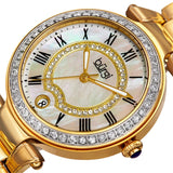 Burgi Quartz Mother of Pearl Dial Ladies Watch BUR165YG - The Watches Men & Co #2