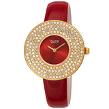 Burgi Quartz Red Dial Ladies Watch BUR272RD - The Watches Men & Co