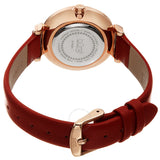 Burgi Quartz Red Dial Red Leather Ladies Watch BUR254RD - The Watches Men & Co #4