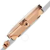 Burgi Quartz Silver Dial White Leather Ladies Watch BUR264WT - The Watches Men & Co #3