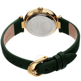 Burgi Quartz White Dial Green Leather Ladies Watch BUR251GN - The Watches Men & Co #4