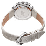 Burgi Quartz White Dial Silver Polyurethane Ladies Watch BUR265SS - The Watches Men & Co #4