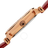 Burgi Silver Dial Red Leather Ladies Watch BUR230RD - The Watches Men & Co #3
