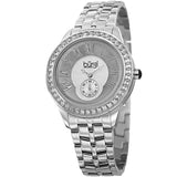 Burgi Silver Dial Stainless Steel Case Ladies Watch BUR106SS - The Watches Men & Co