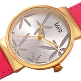 Burgi Sparkling Flower Quartz Silver Dial Ladies Watch BUR191PK - The Watches Men & Co #2