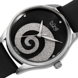 Burgi Swirl Quartz Diamond Black Dial Ladies Watch BUR201SSBK - The Watches Men & Co #2