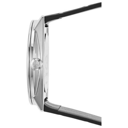 Calvin Klein Accent watch side profile showing case thickness and strap
