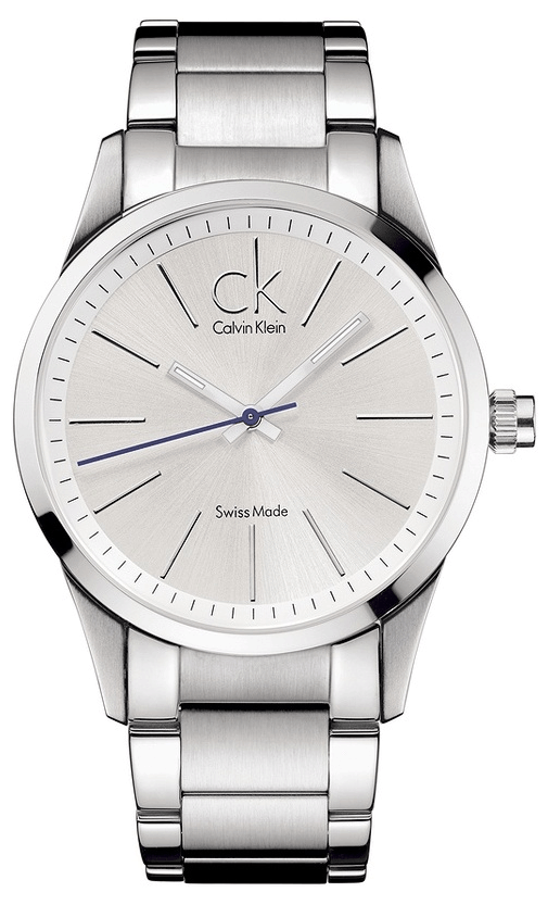 Calvin Klein Bold men's watch with silver dial and steel bracelet