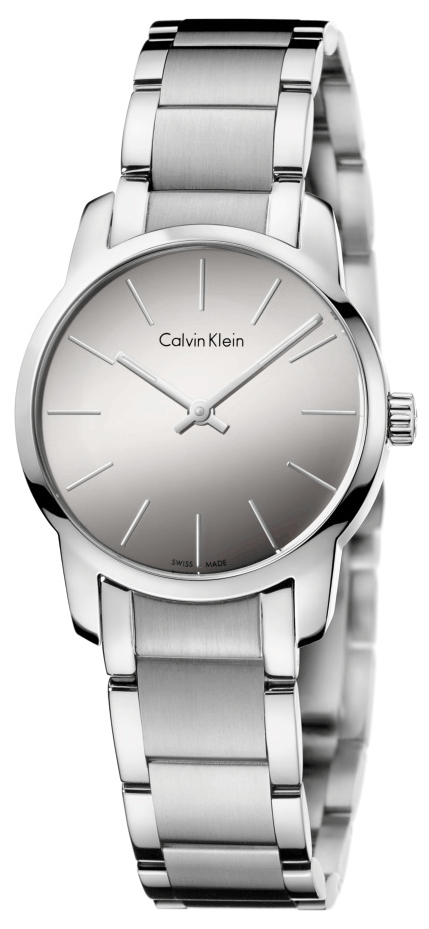 Calvin Klein City silver women's watch with round dial and stainless steel bracelet