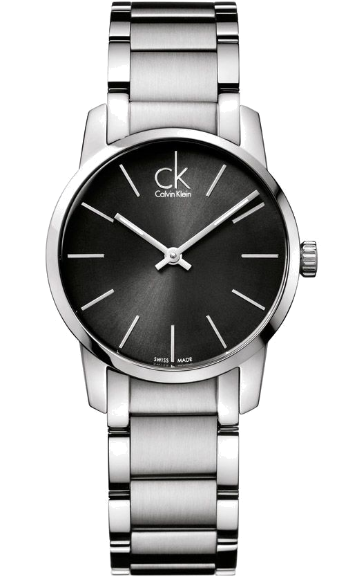 Calvin Klein City K2G23161 ladies watch with grey dial and silver stainless steel bracelet