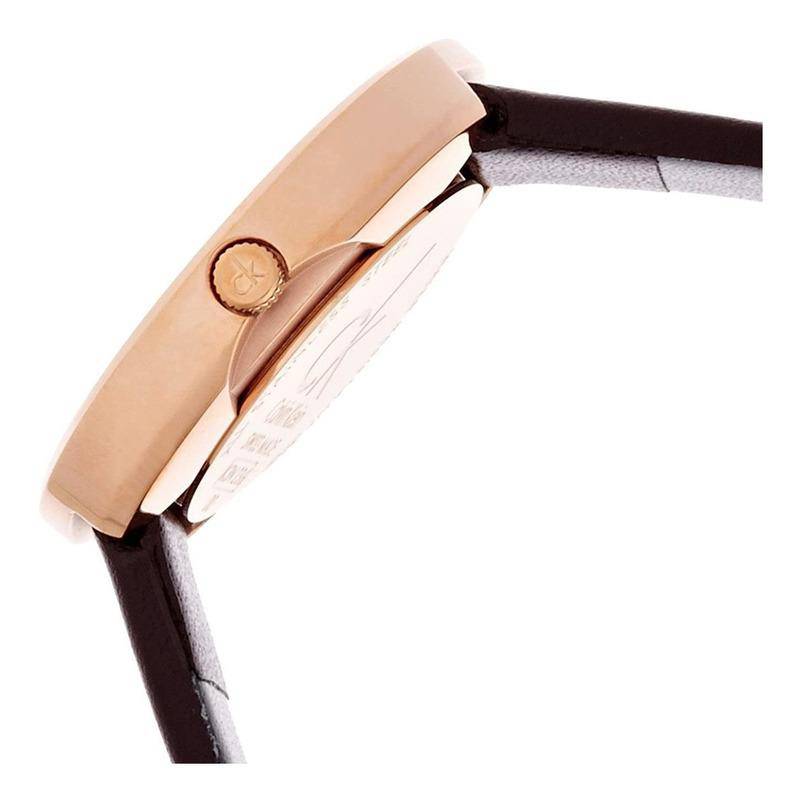 Calvin Klein Firm watch detail showing crown and case side profile